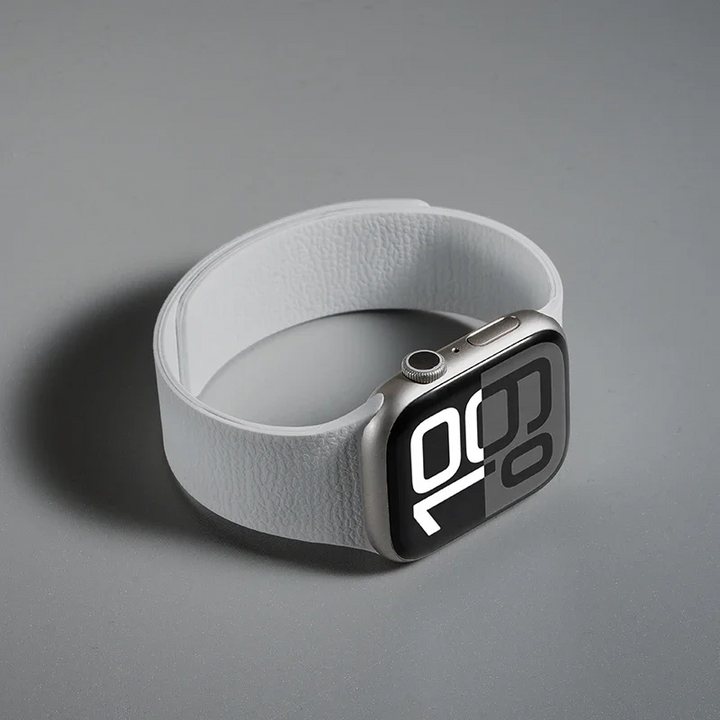 Unisex smartwatch band replacement: soft, durable silicone with magnetic clasp.