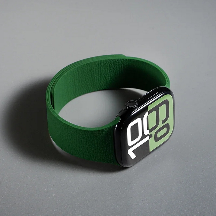 Durable silicone replacement band for smartwatches, unisex design, magnetic.