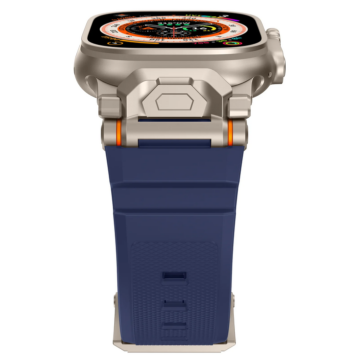 Lightweight silicone strap for smartwatches, hypoallergenic, quick release, easy fit band.