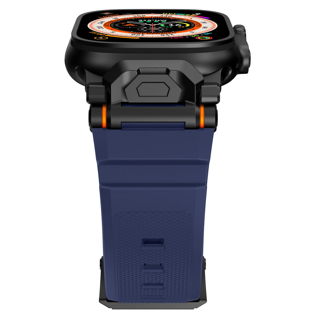 Versatile silicone smartwatch band, quick release, suitable for active & casual outfits.