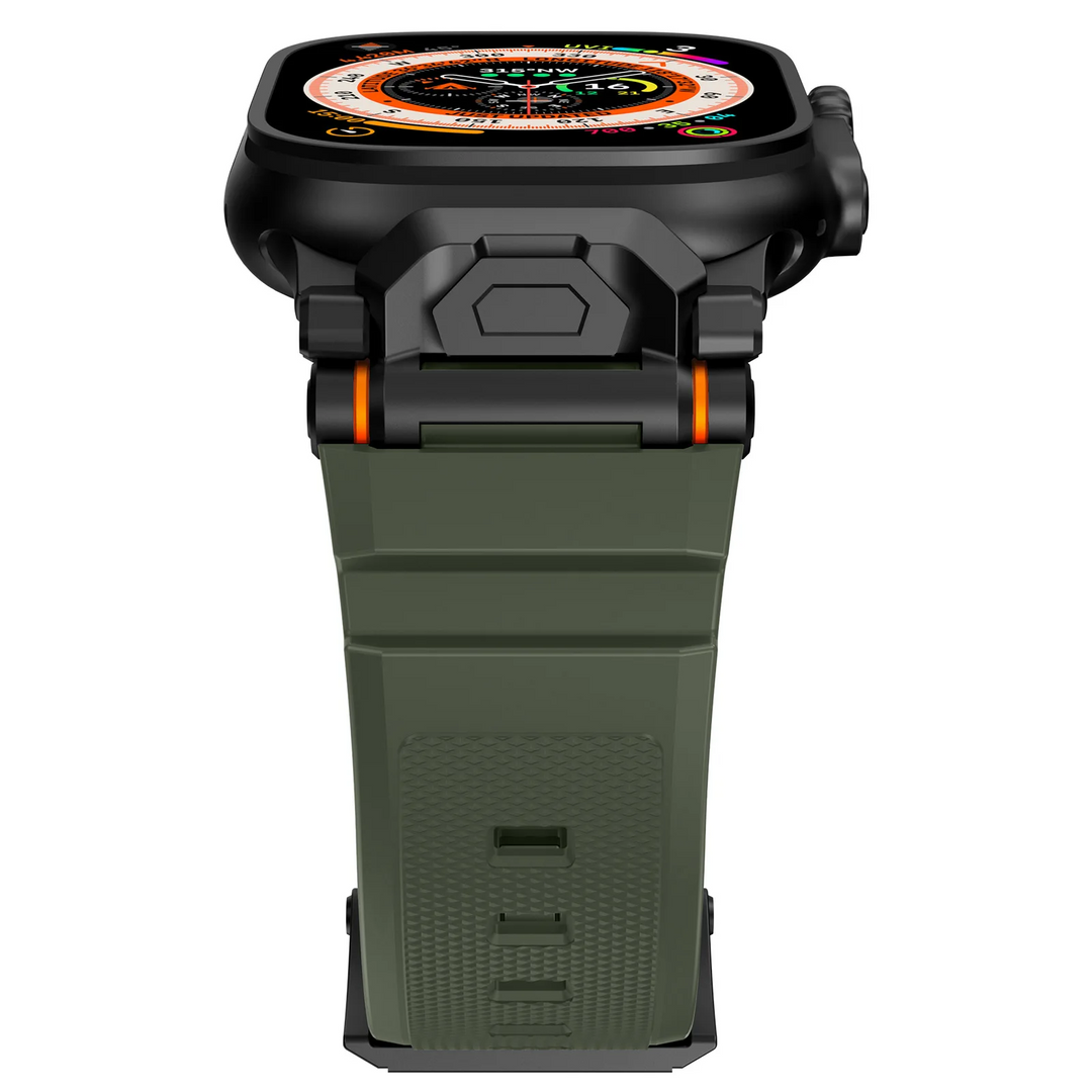 Dynamic wear silicone smartwatch band, hypoallergenic, quick release, ultimate comfort.