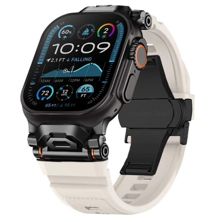 Unisex smartwatch accessory: quick release silicone strap, comfortable & sweat-resistant band.