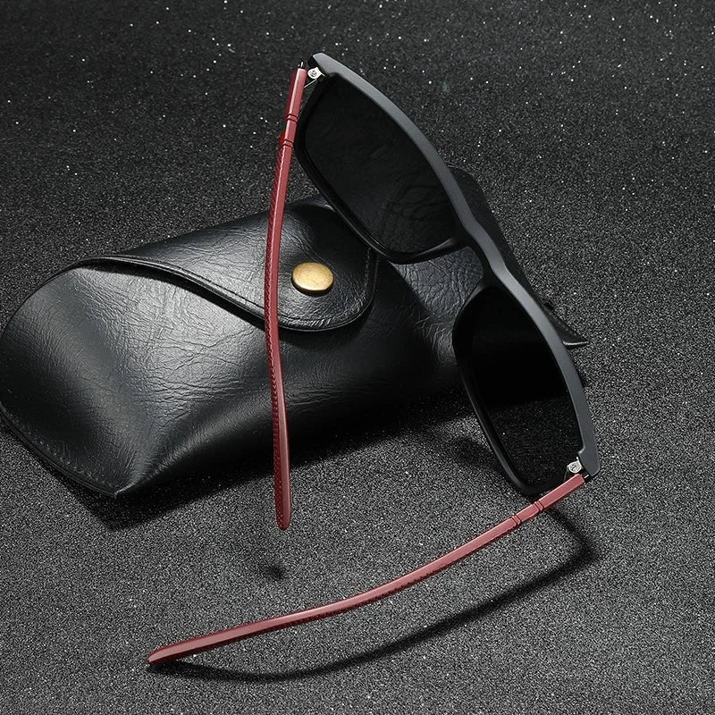 Durable unisex slate polarized sunglasses, perfect anti-glare eyewear for sun protection & comfort.