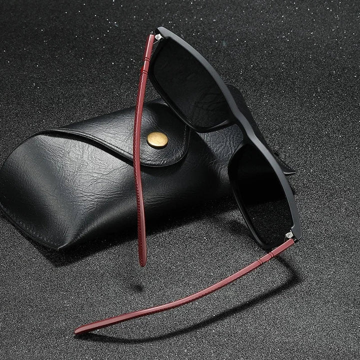 Durable unisex slate polarized sunglasses, perfect anti-glare eyewear for sun protection & comfort.