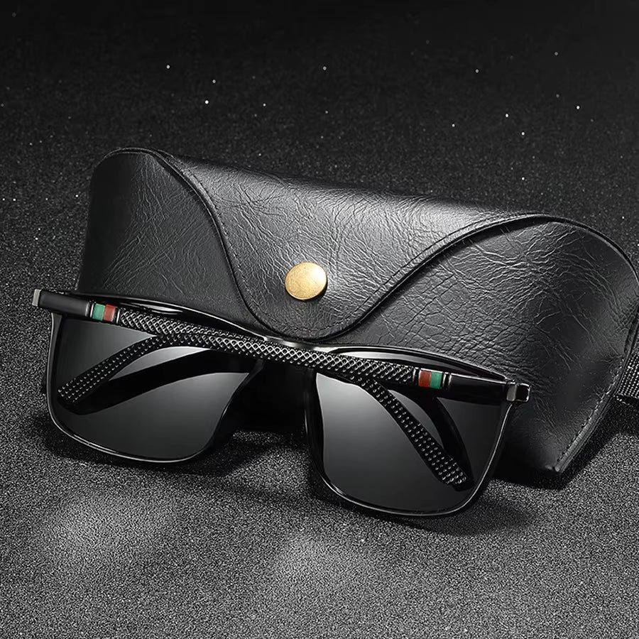 Premium unisex slate polarized sunglasses, essential anti-glare eyewear for all sun conditions.