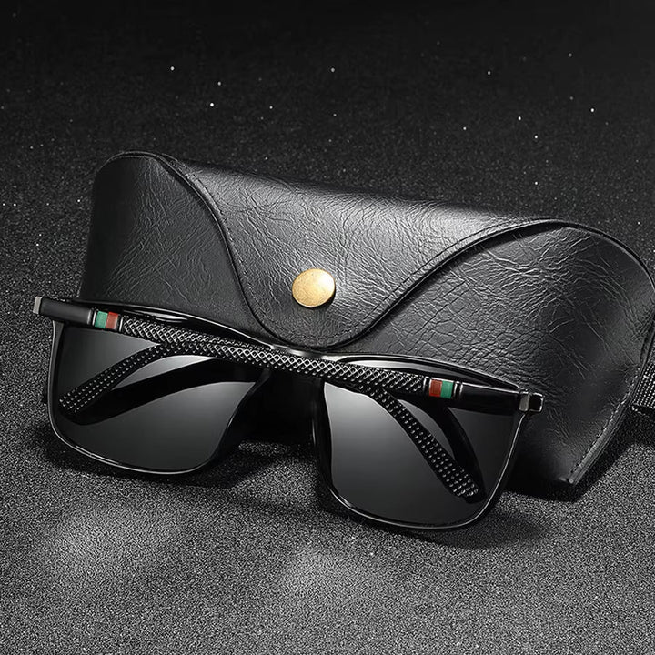 Premium unisex slate polarized sunglasses, essential anti-glare eyewear for all sun conditions.