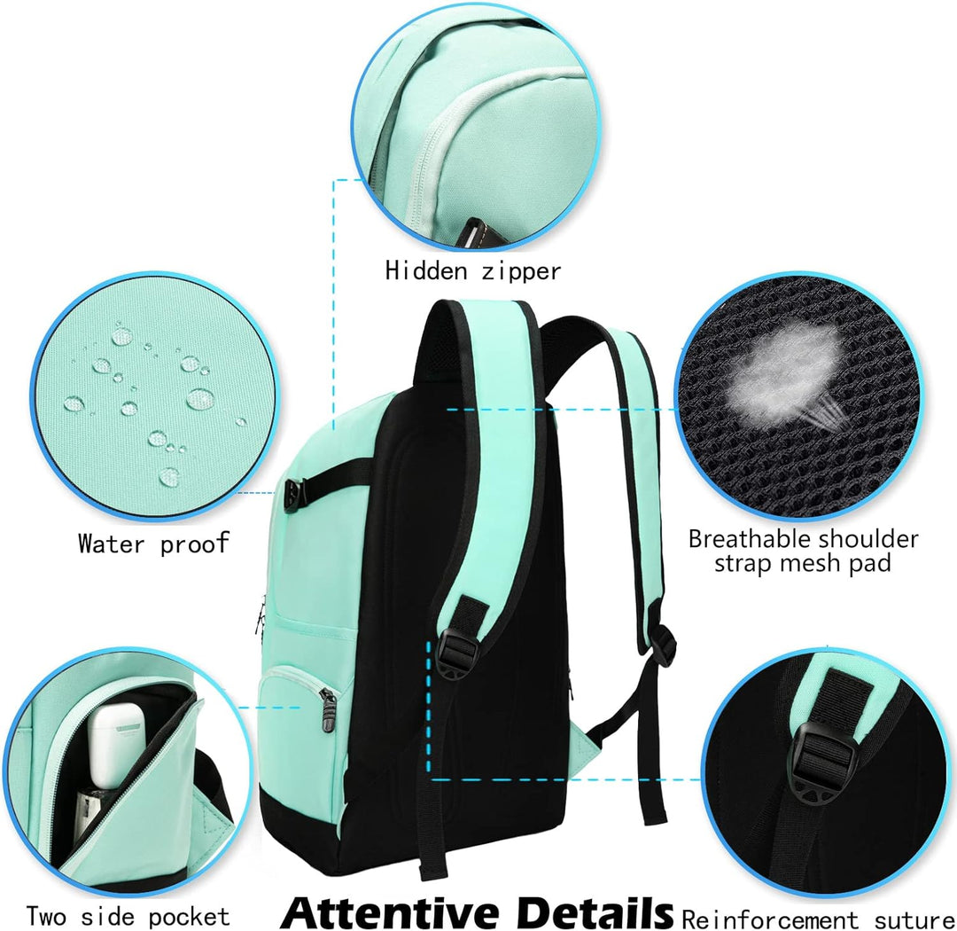 Unisex daily carry backpack with 15.6 inch laptop compartment, organizational features for work