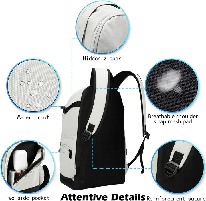 Slim black 15.6 inch laptop backpack, perfect for daily carry, work, and travel, with organizer