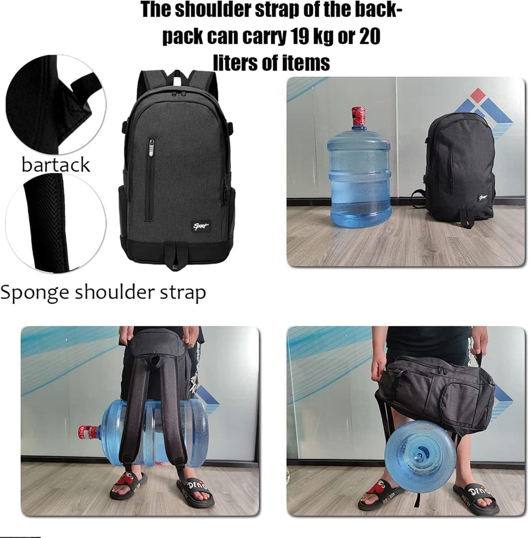 Water-resistant fabric detail on a slim 15.6 inch laptop backpack, protecting tech on the go