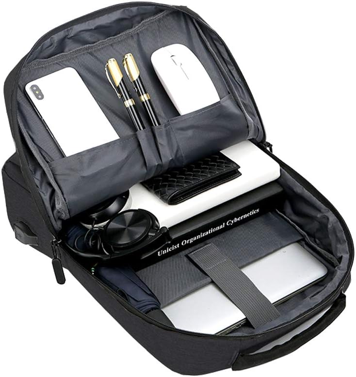 Durable unisex slim waterproof backpack, ergonomic design. Perfect as a commuter, travel, or business bag.