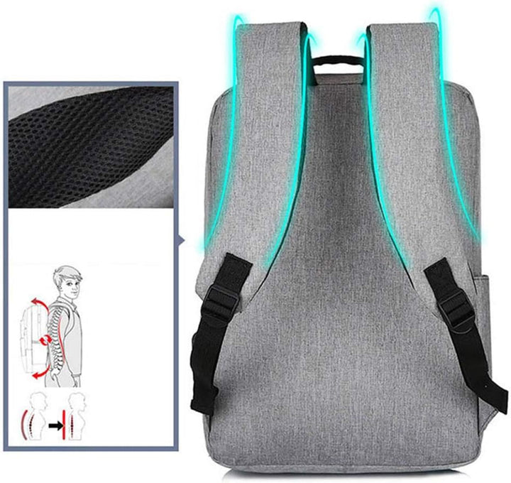 Padded laptop compartment inside a waterproof backpack. Securely holds your laptop for work or school.