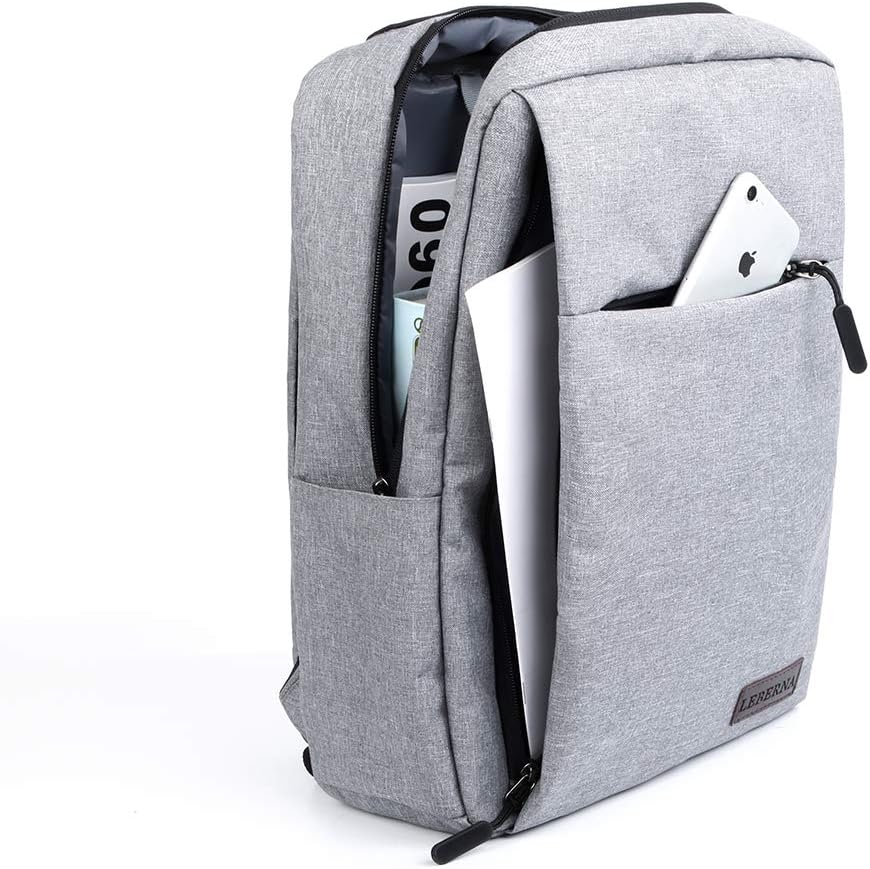 Stylish unisex travel backpack with USB charging. Slim design for easy carrying through airports & cities.