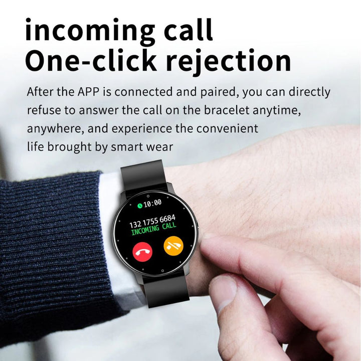Elegant, ultra-thin SlimLine Fit smartwatch with a sleek, unisex design, perfect for daily wear & tracking.