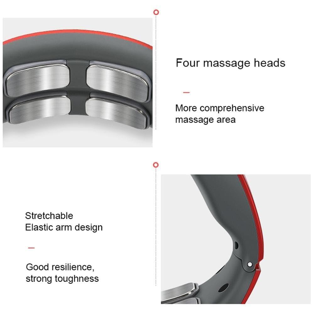 Advanced 4D neck & shoulder massager provides targeted heat therapy for ultimate relaxation & stress relief.