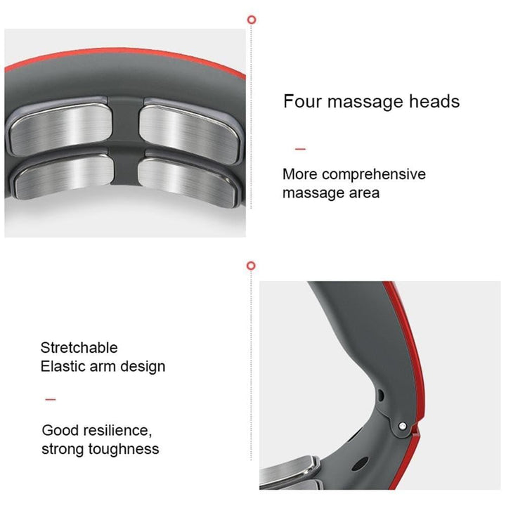Advanced 4D neck & shoulder massager provides targeted heat therapy for ultimate relaxation & stress relief.