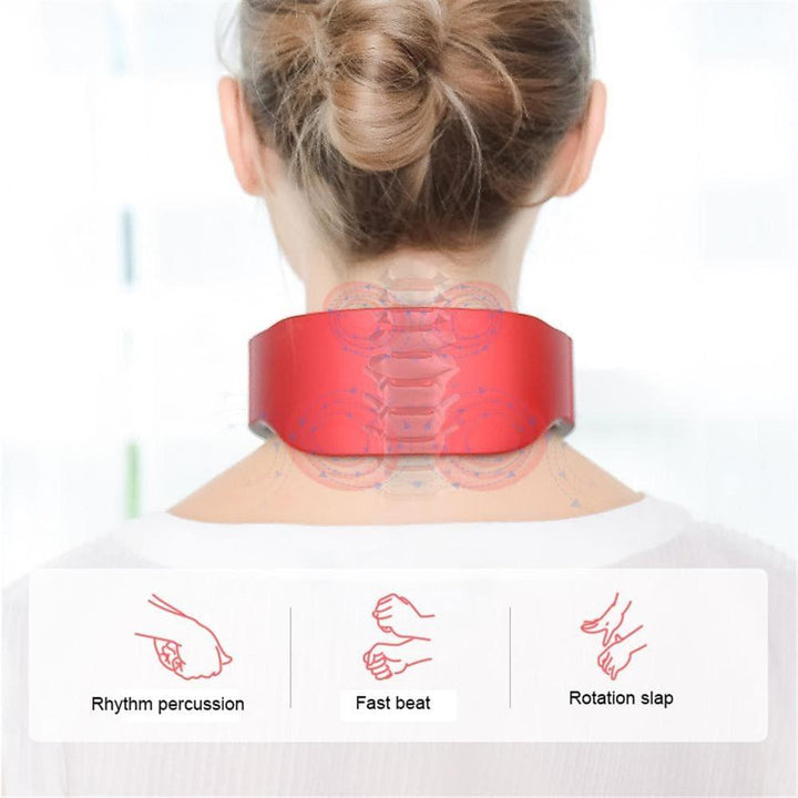 Smart 4D neck & shoulder massager with heat therapy for effective muscle relaxation & pain relief.