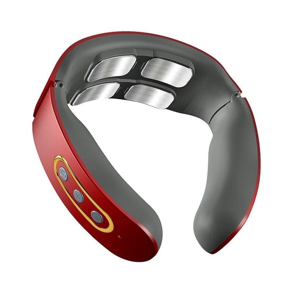 Unisex 4D smart neck & shoulder massager with heat therapy for relaxation, pain relief & comfort.