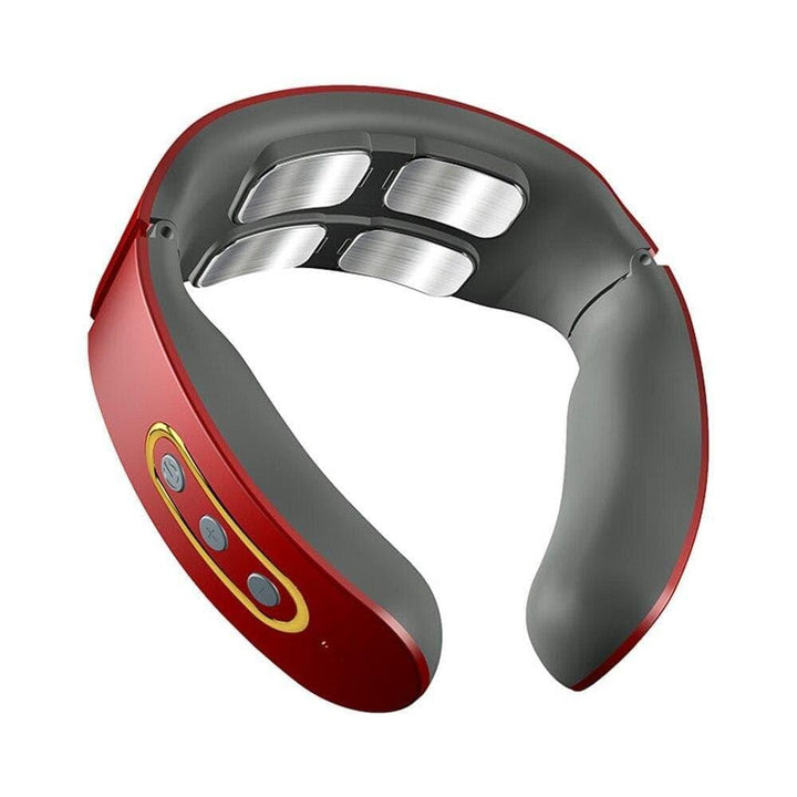 Unisex 4D smart neck & shoulder massager with heat therapy for relaxation, pain relief & comfort.