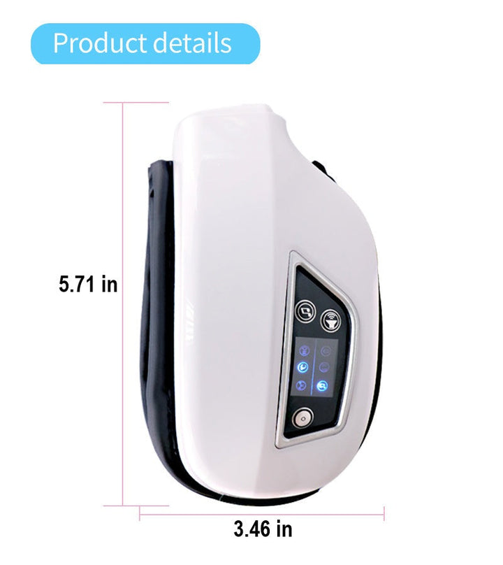 Rechargeable unisex eye massager for health, featuring air pressure massage