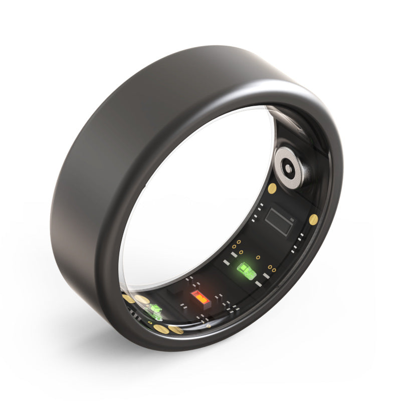 Sleek unisex smart ring, a discreet health & fitness monitor. Tracks heart rate, sleep, & activity for wellness.
