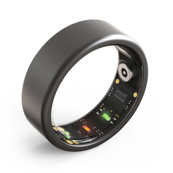 Sleek unisex smart ring, a discreet health & fitness monitor. Tracks heart rate, sleep, & activity for wellness.