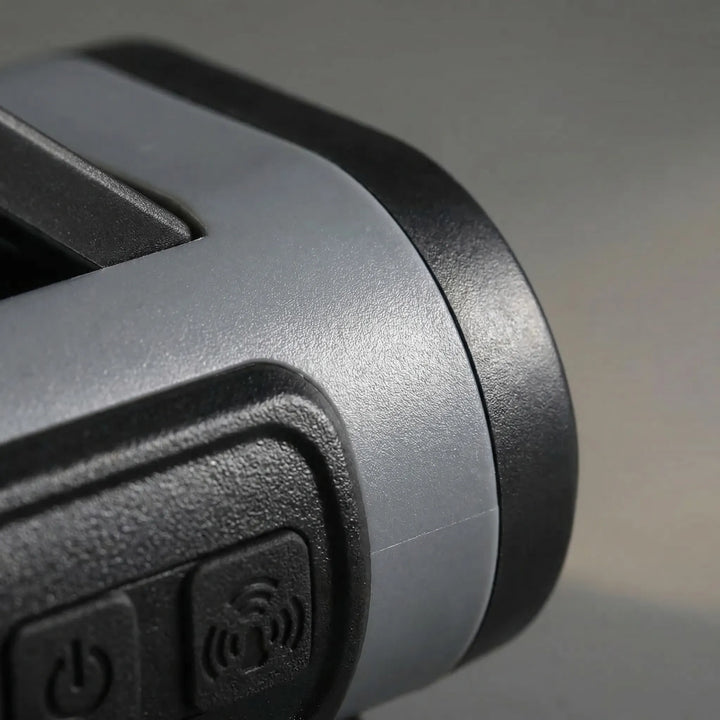 Compact clip-on headlamp for caps featuring smart sensor technology and bright hands-free LED illumination.