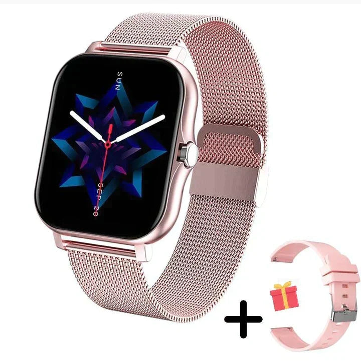 Waterproof unisex smart watch & fitness tracker with long battery life, perfect for daily activity tracking.