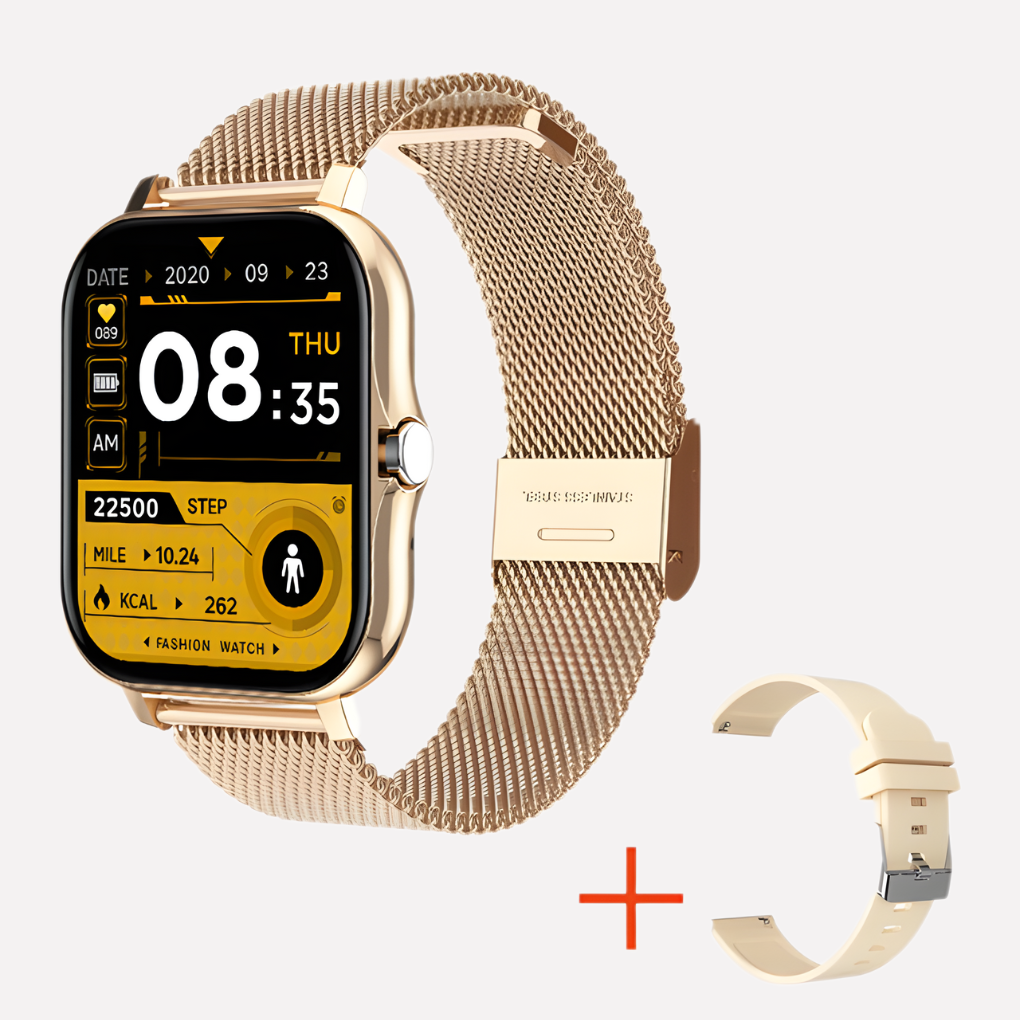 Unisex smartwatch with GPS tracking and SOS emergency call feature for enhanced safety and peace of mind.