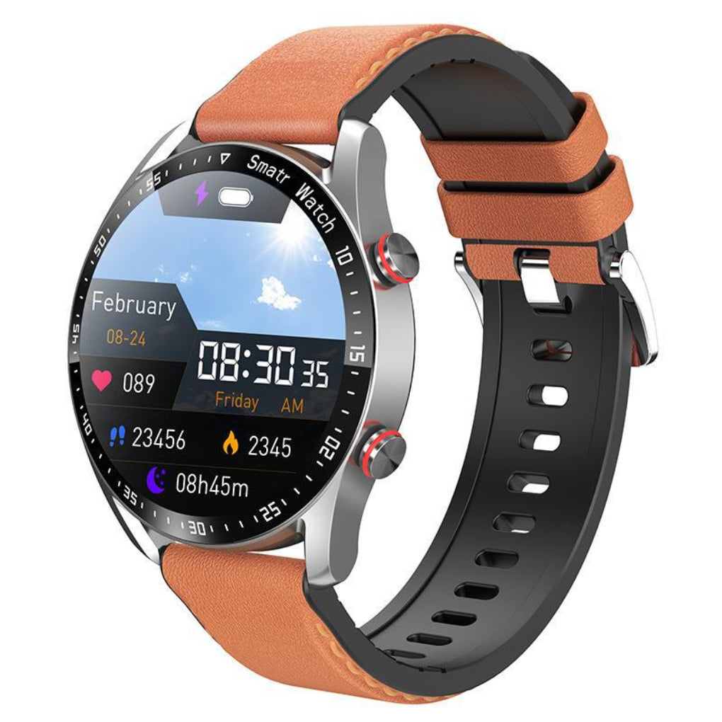 Back of unisex smartwatch revealing advanced sensors for accurate heart rate, sleep, and activity tracking.