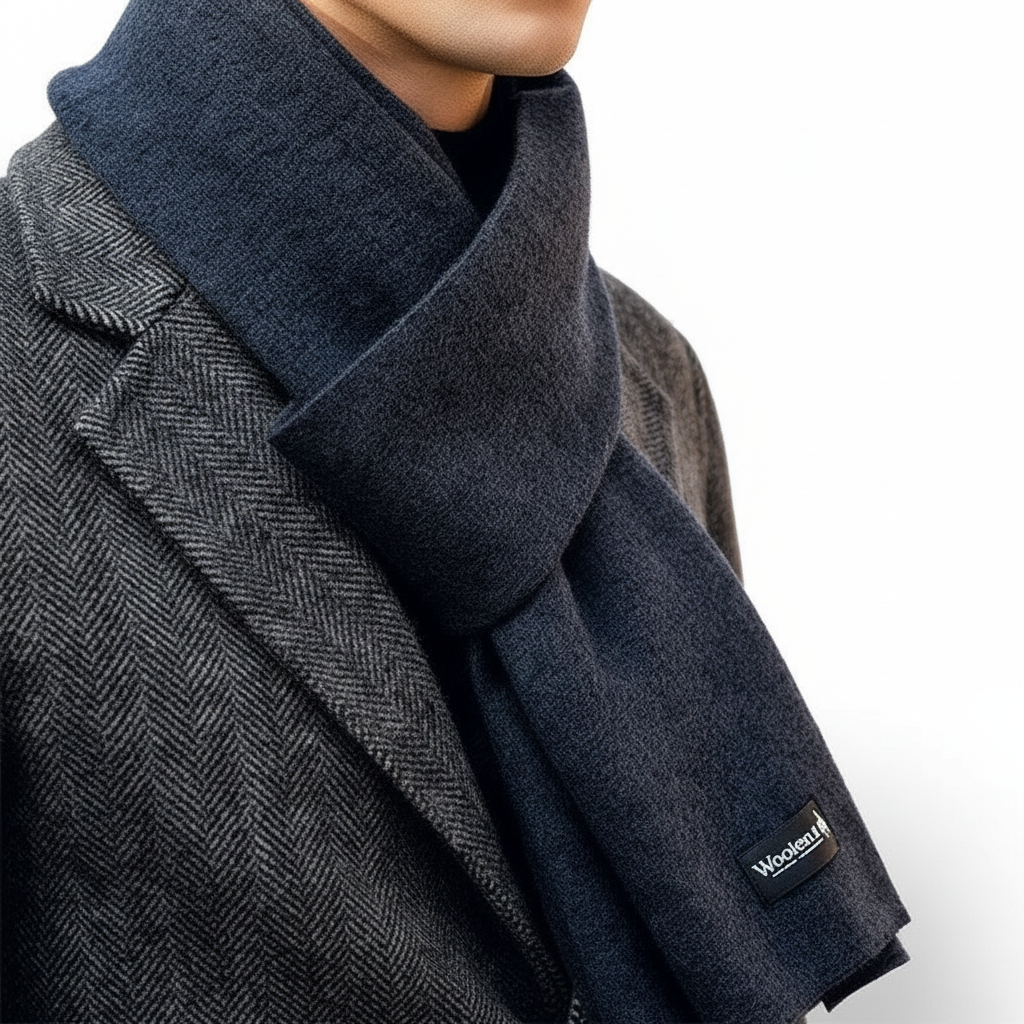 Red cashmere blend unisex winter scarf, comfortable and stylish for cold weather