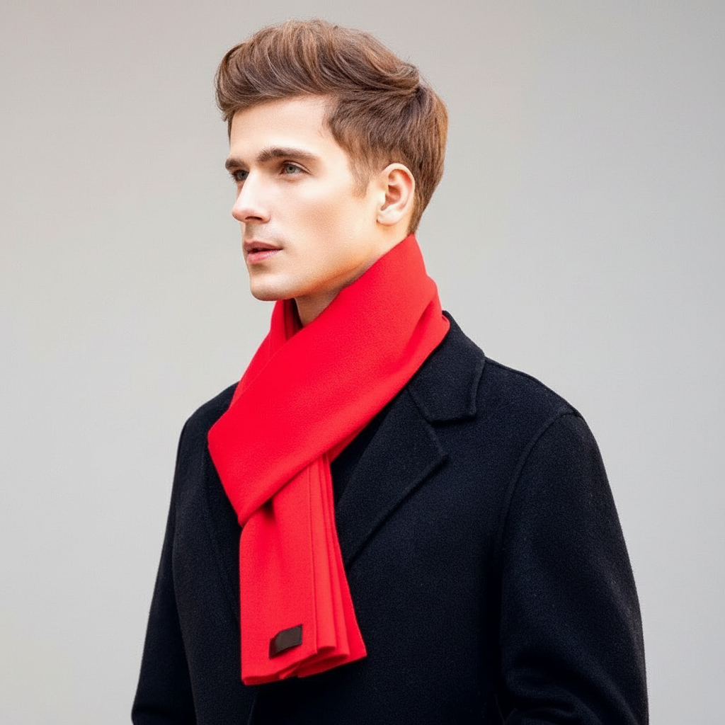 Unisex cashmere blend winter scarf in a variety of colors, soft and elegant for winter