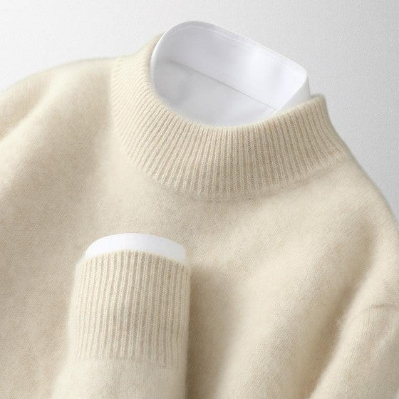 Unisex soft crew neck pullover sweater, perfect for cozy everyday wear & comfort.