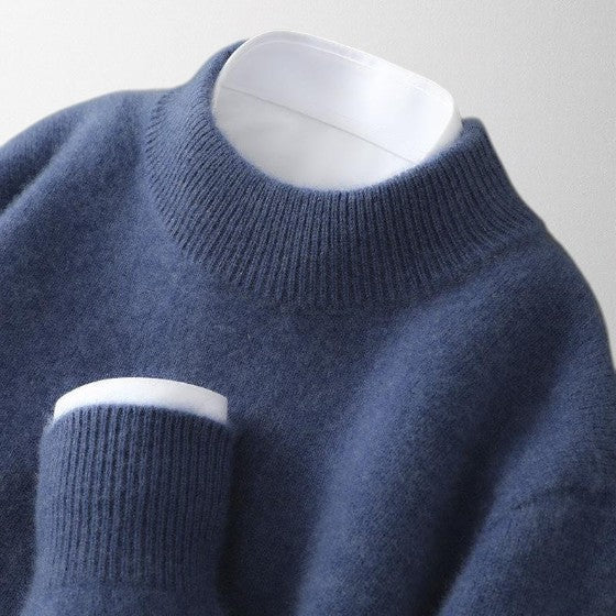 Luxuriously soft crew neck pullover sweater, offering ultimate cozy comfort for unisex everyday style.