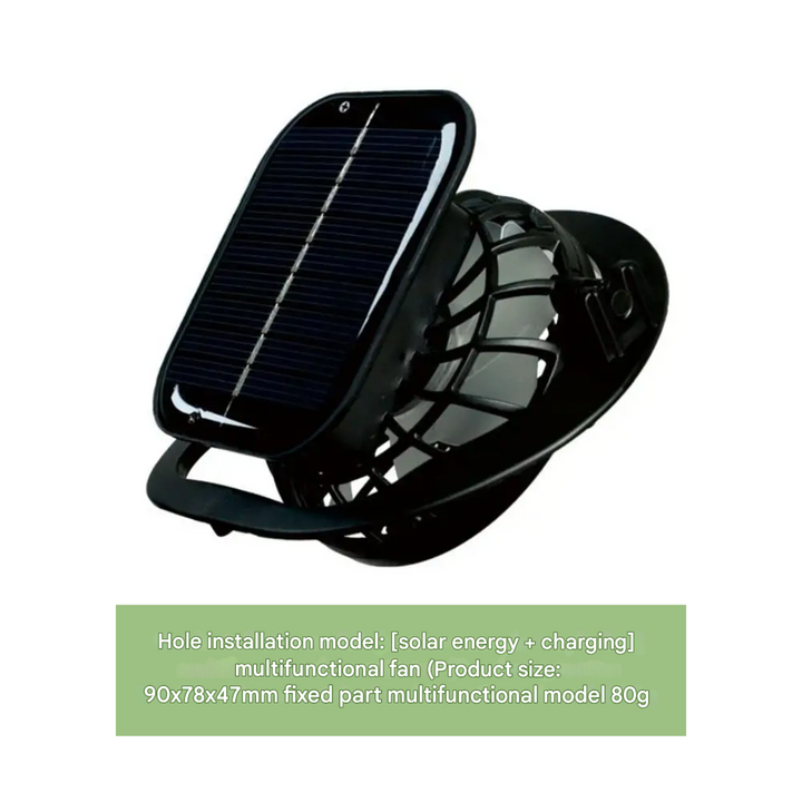 Garden hat featuring solar fan for cooling, offers excellent sun & UV protection while working.