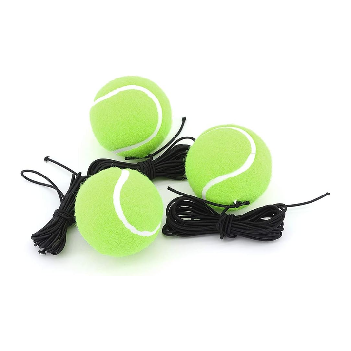 Unisex tennis trainer for all skill levels. Practice tennis drills anywhere with this portable elastic band trainer.
