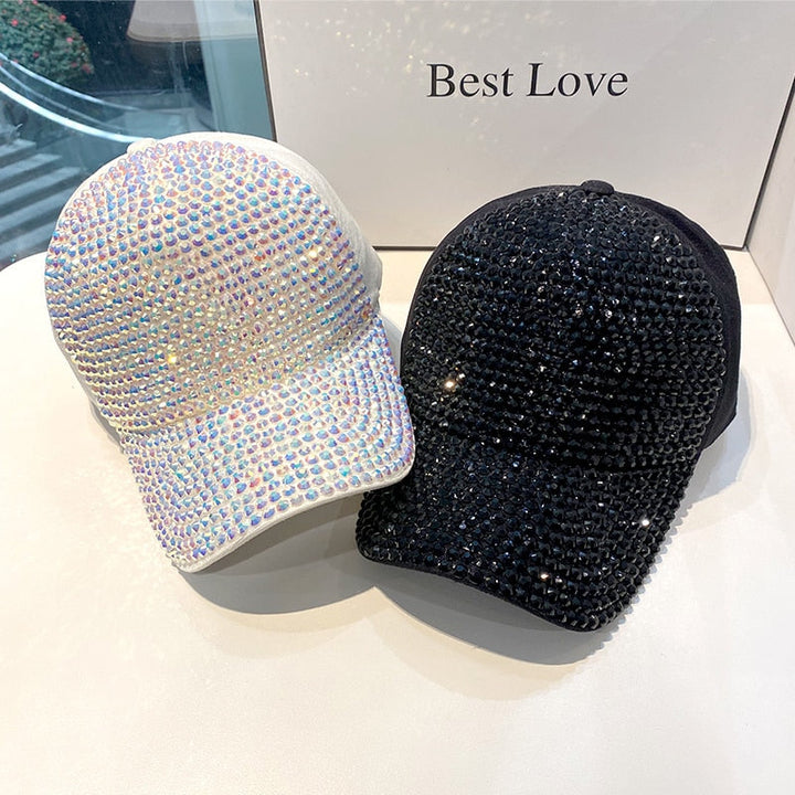 Unisex sparkling glitter baseball cap, perfect for adding a glamorous touch to any outfit.