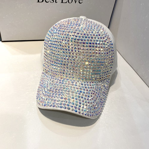 Glamorous sparkle cap, a unisex fashion accessory ideal for parties, events, or everyday flair.