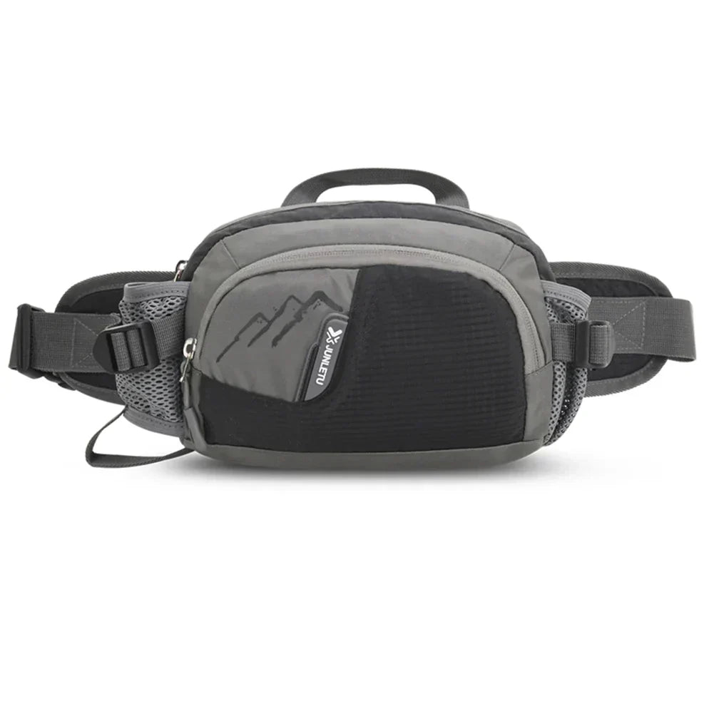 Active lifestyle hip bag with integrated bottle holder for all your sporting needs, cycling & hikes.