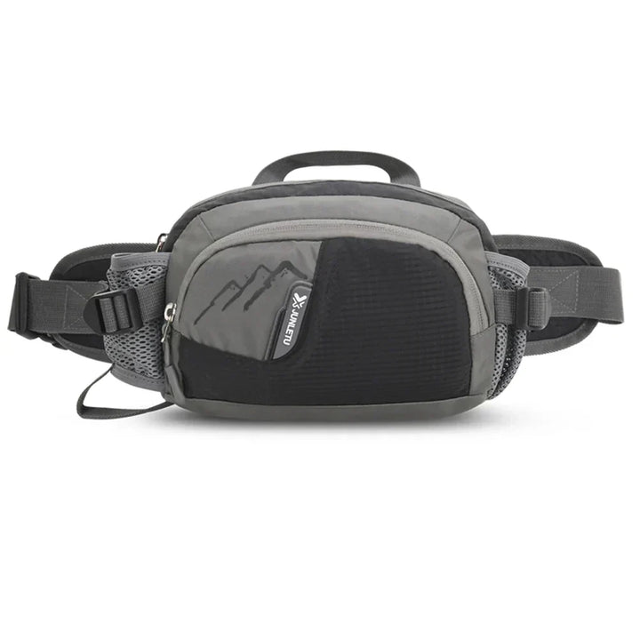 Active lifestyle hip bag with integrated bottle holder for all your sporting needs, cycling & hikes.