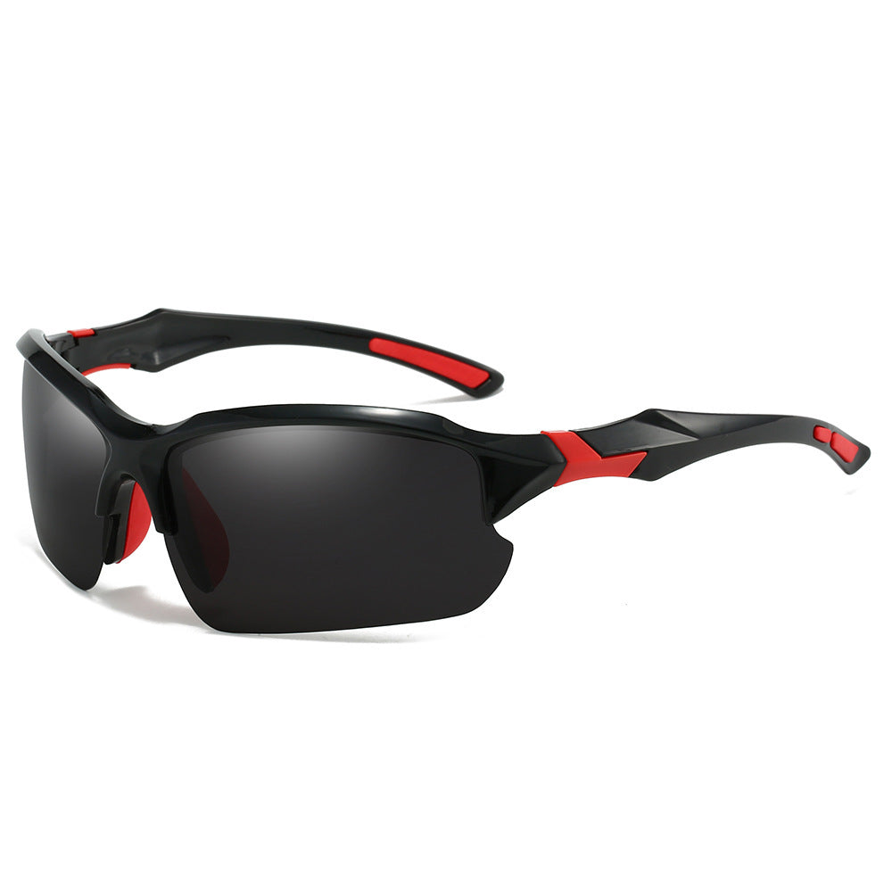 Stylish unisex sports sunglasses with polarized lenses, essential eye protection for outdoor enthusiasts.