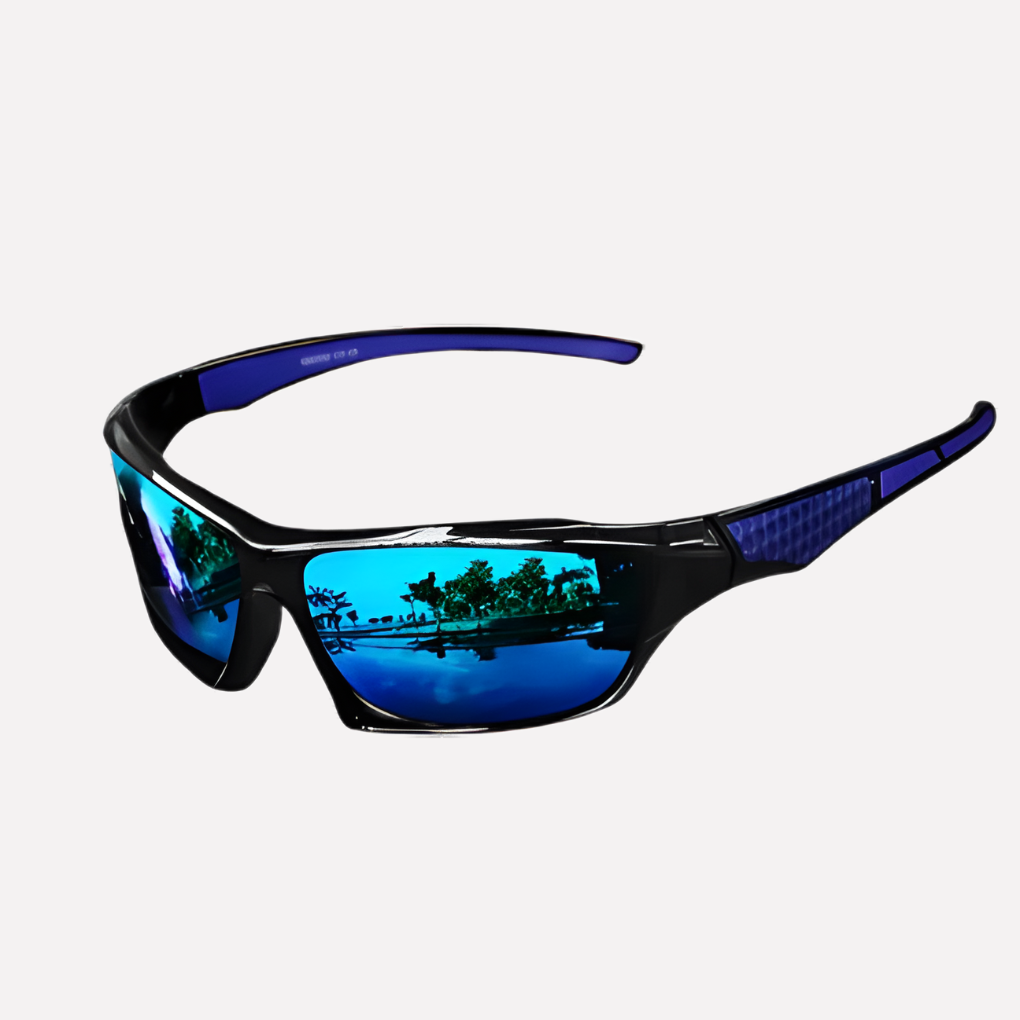 Activewear polarized UV400 wrap sunglasses, perfect for outdoor sports, offering superior sun protection.