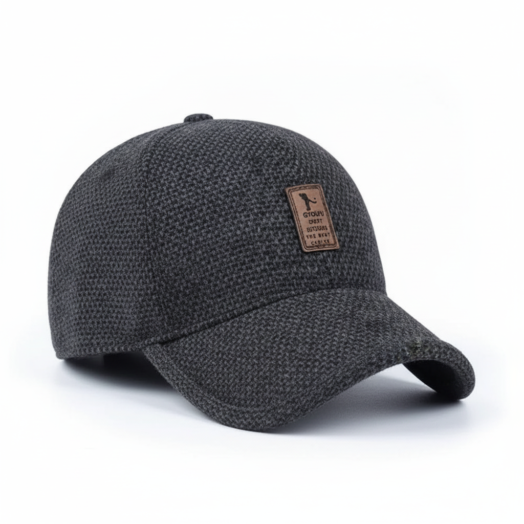 CultCap retro-style sporty cap with integrated ear protection, unisex adjustable design for winter outdoor activities