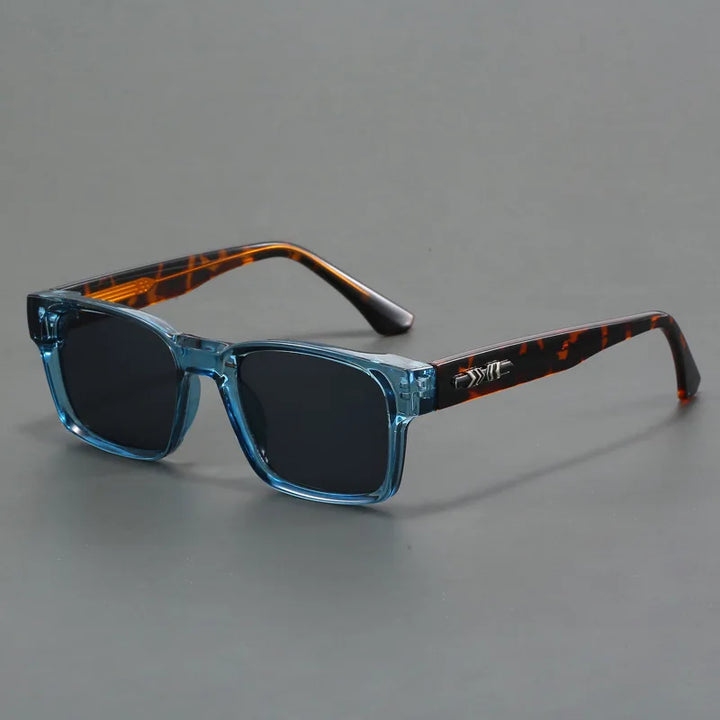 Unisex square frame sunglasses with UV eye protection, perfect for summer.