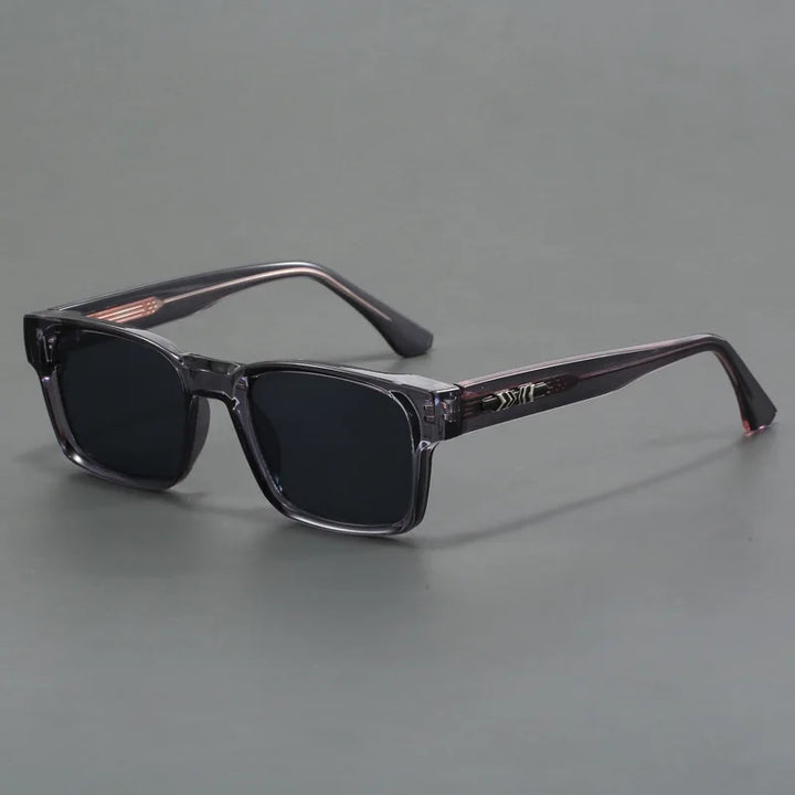 Leopard print square frame sunglasses, unisex, essential fashion accessory for travel.