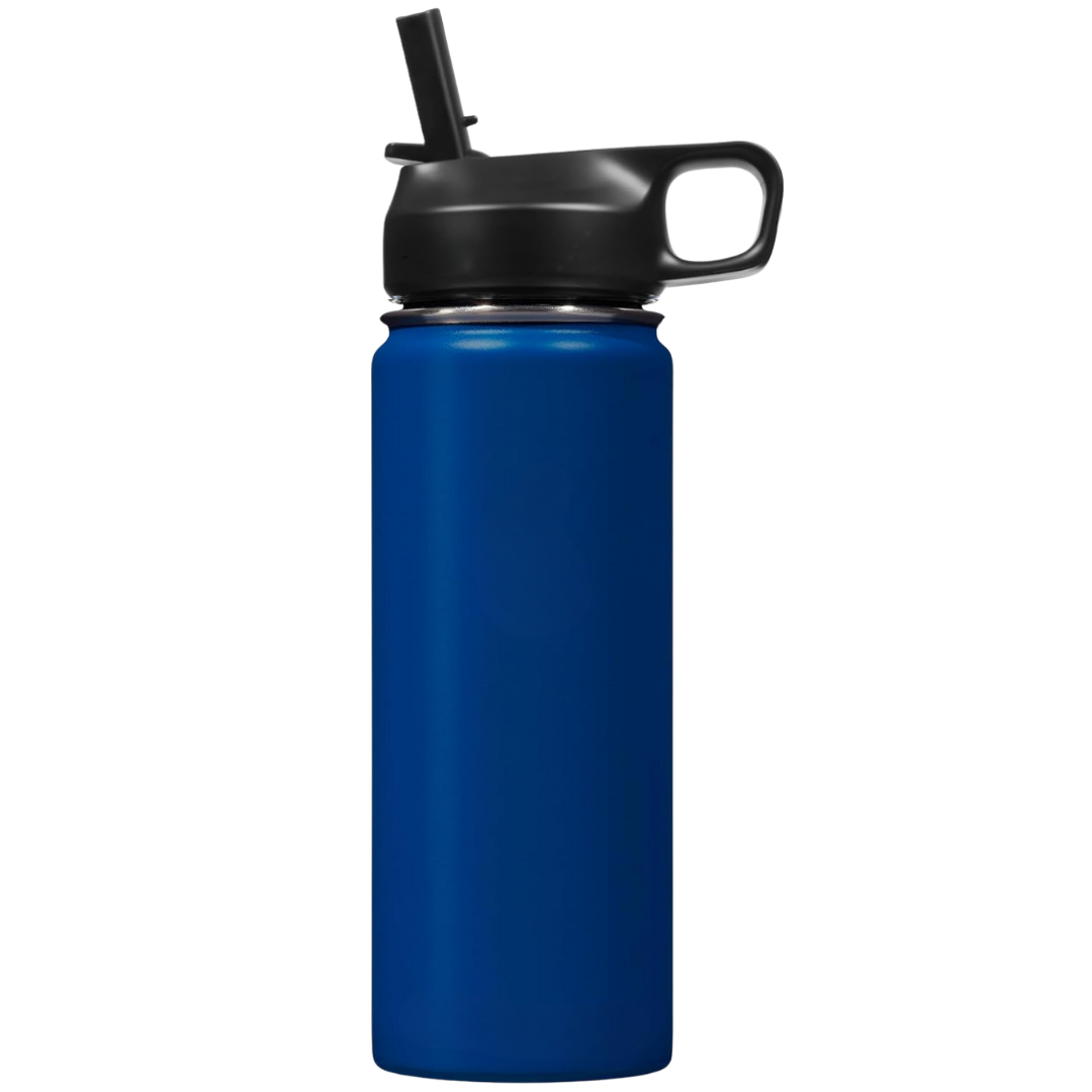 Leak-proof stainless steel travel mug with straw for all your hydration needs.