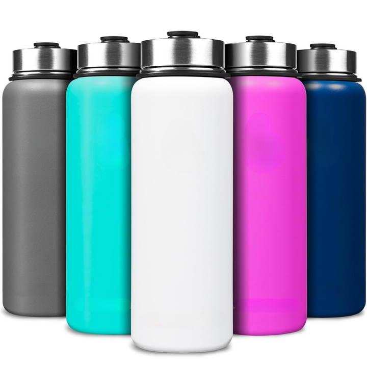 Advanced insulation stainless steel bottle with straw, for optimal temperature.