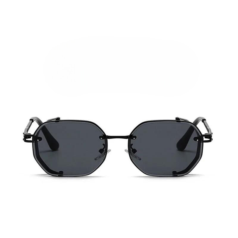 Unisex Steampunk round polarized sunglasses, perfect retro fashion accessory with UV protection.