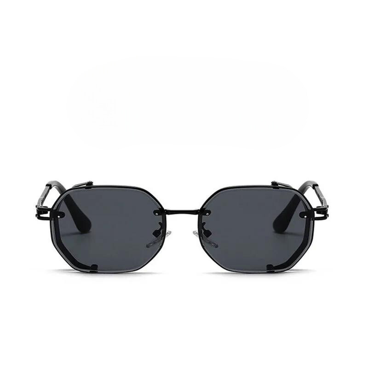 Unisex Steampunk round polarized sunglasses, perfect retro fashion accessory with UV protection.