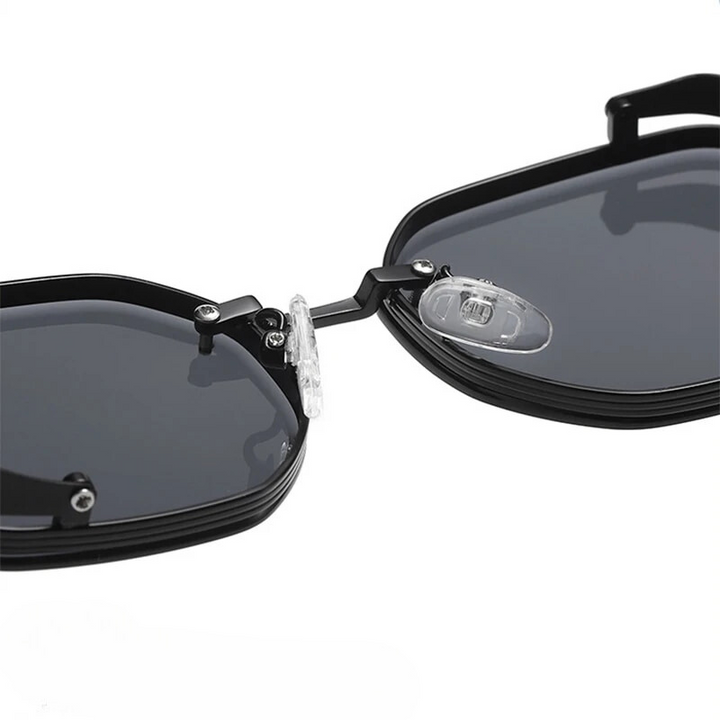 Steampunk sunglasses, polarized, vintage retro style eyewear for a bold unisex fashion statement.