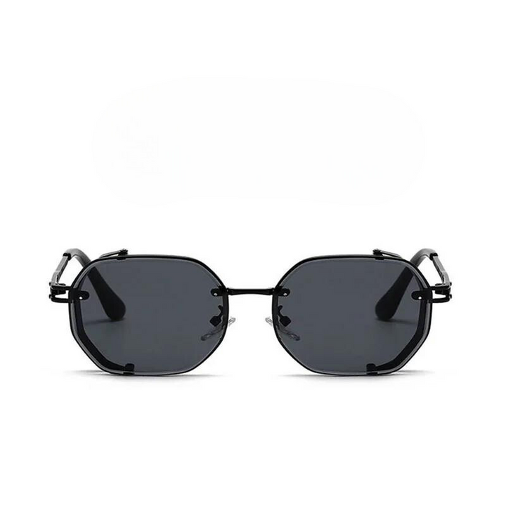 Make a bold statement with these unisex steampunk sunglasses, polarized lenses & vintage design.